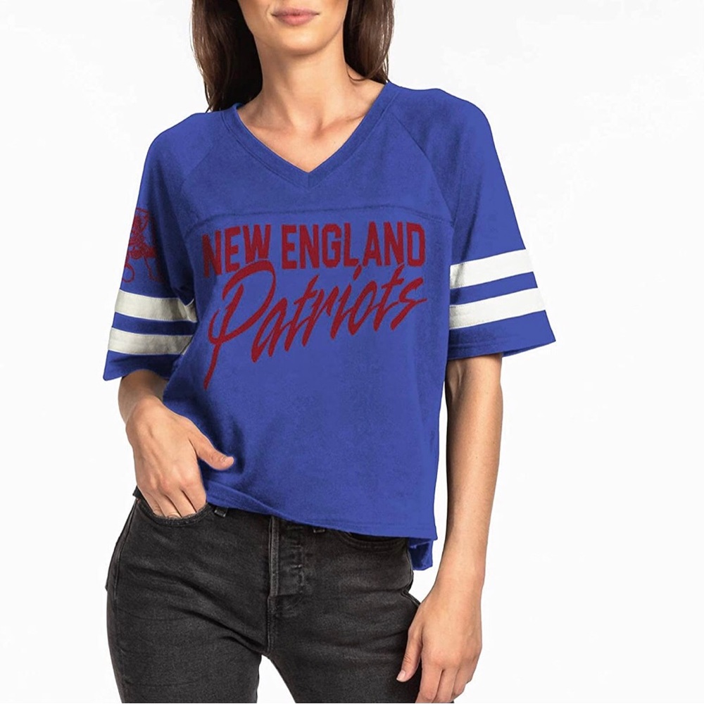 Junk Food Clothing — Vintage New England Patriots Jersey Top